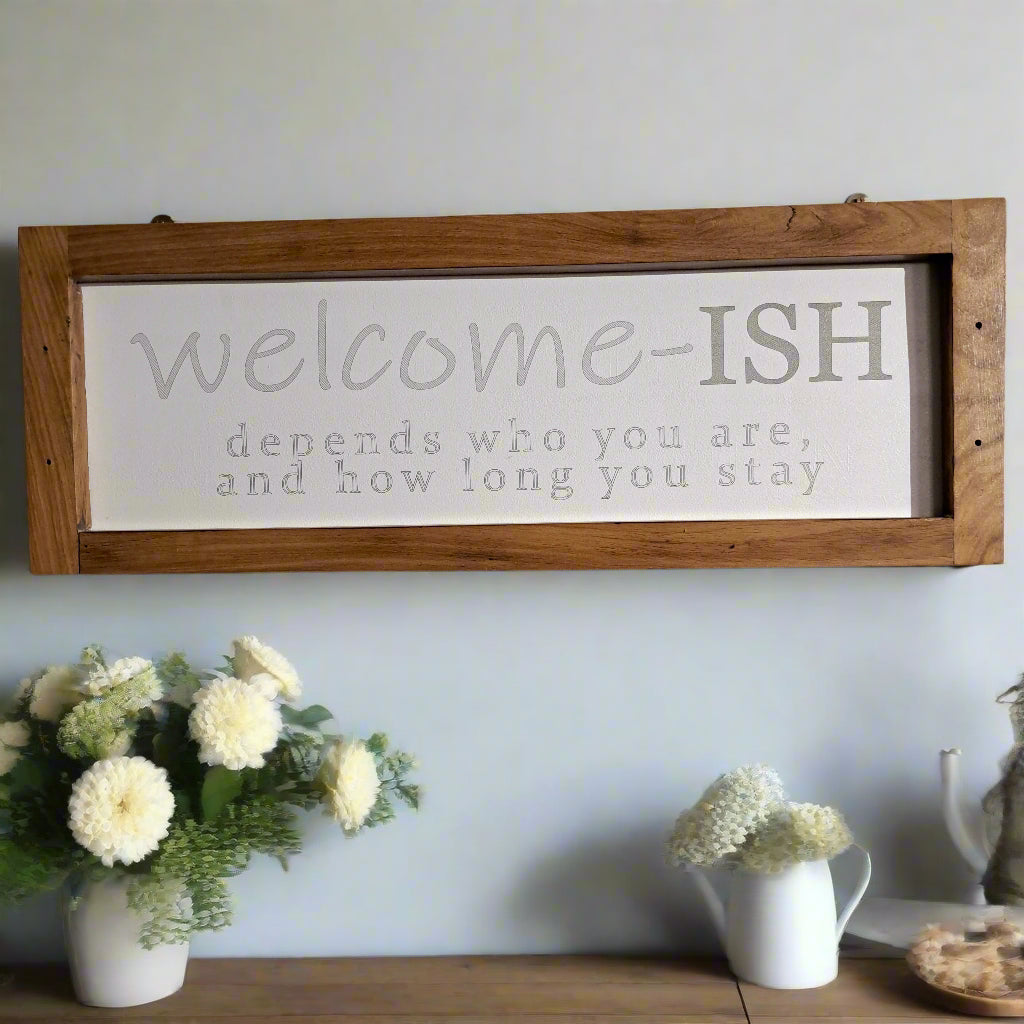 Frames with Sayings - Welcome-ISH