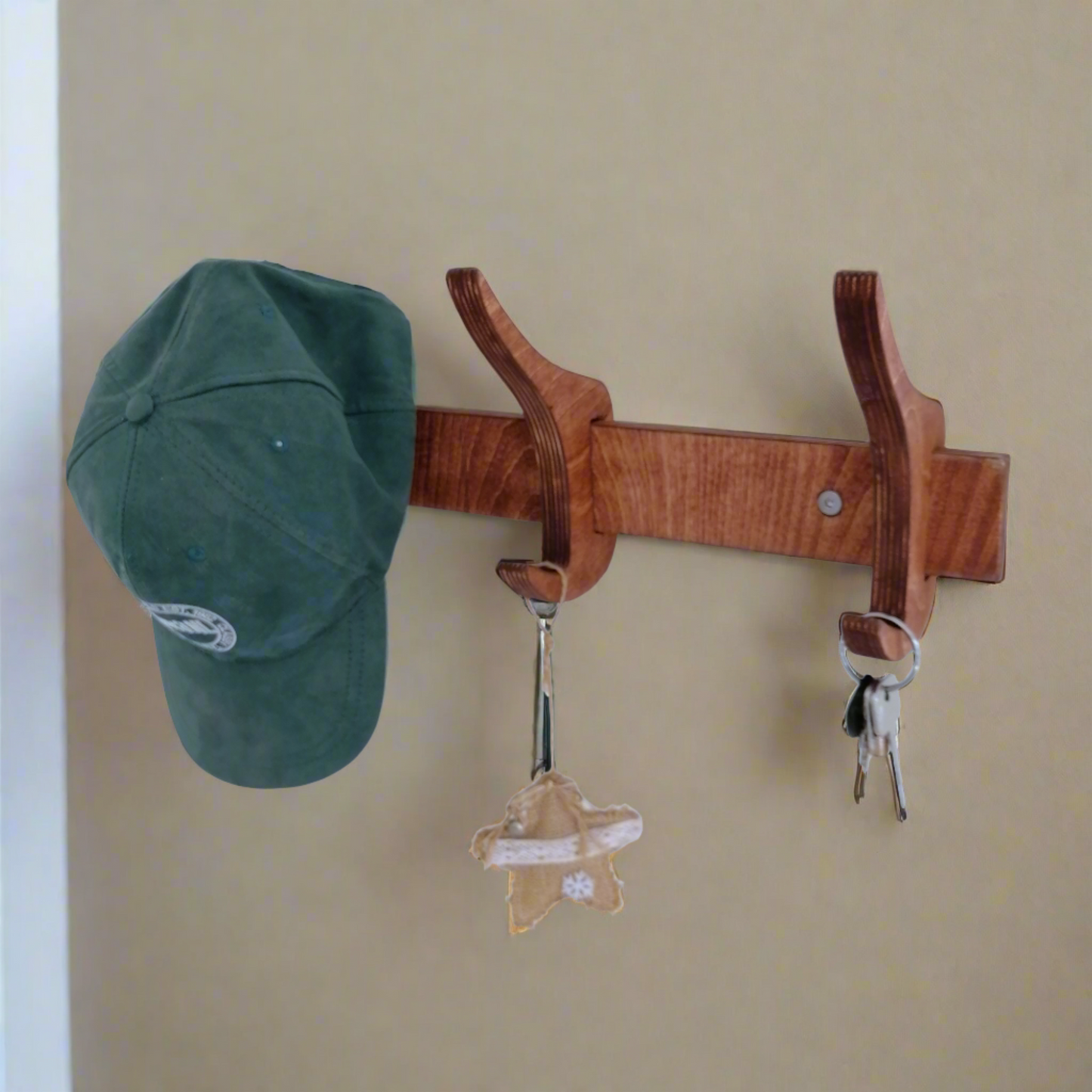 Birch Plywood wall mounted hook