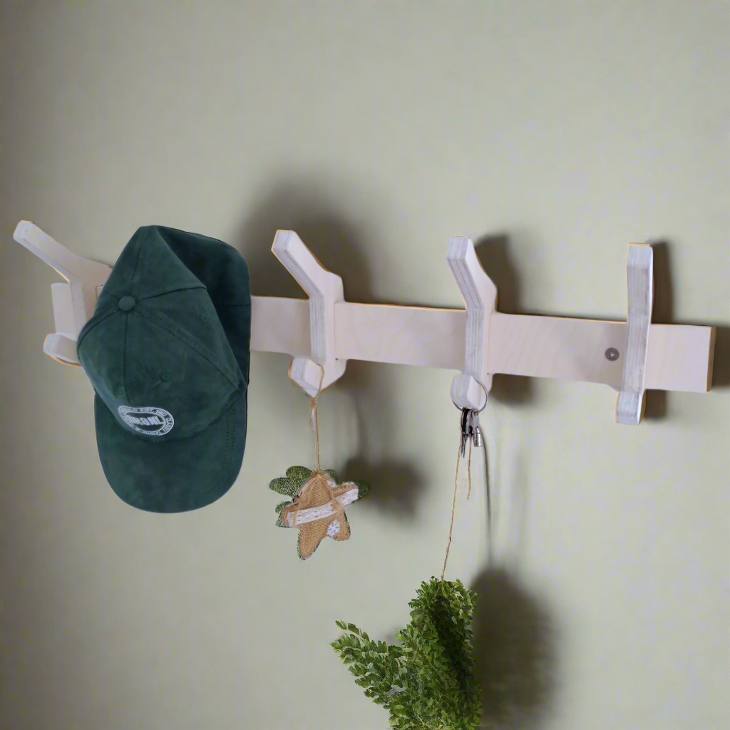 Wall Mounted Nordic Style Hook, 5 Hook