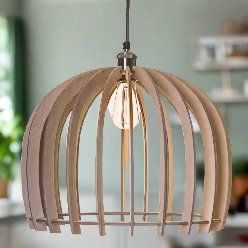 Birch Plywood Pendant Light Shade - Taimico