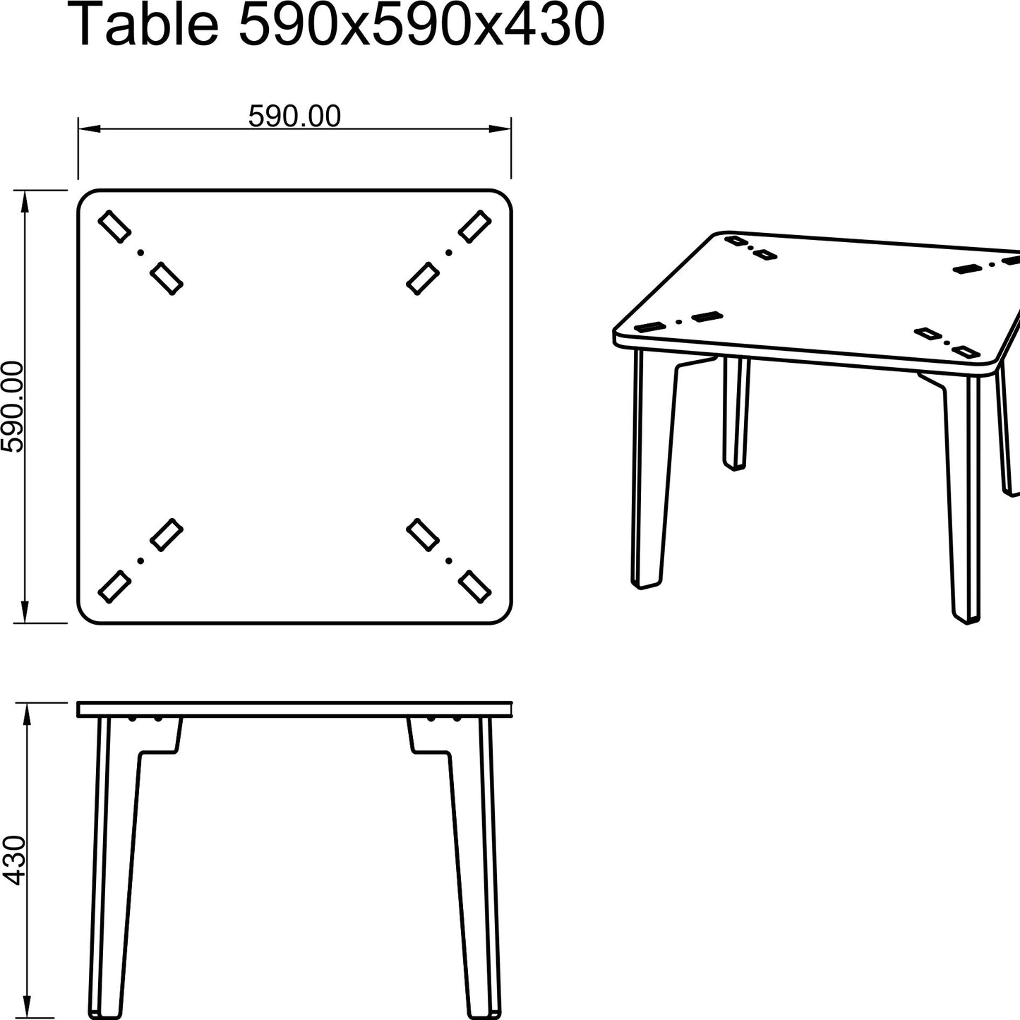 Taimico Kids Table and Chair Set