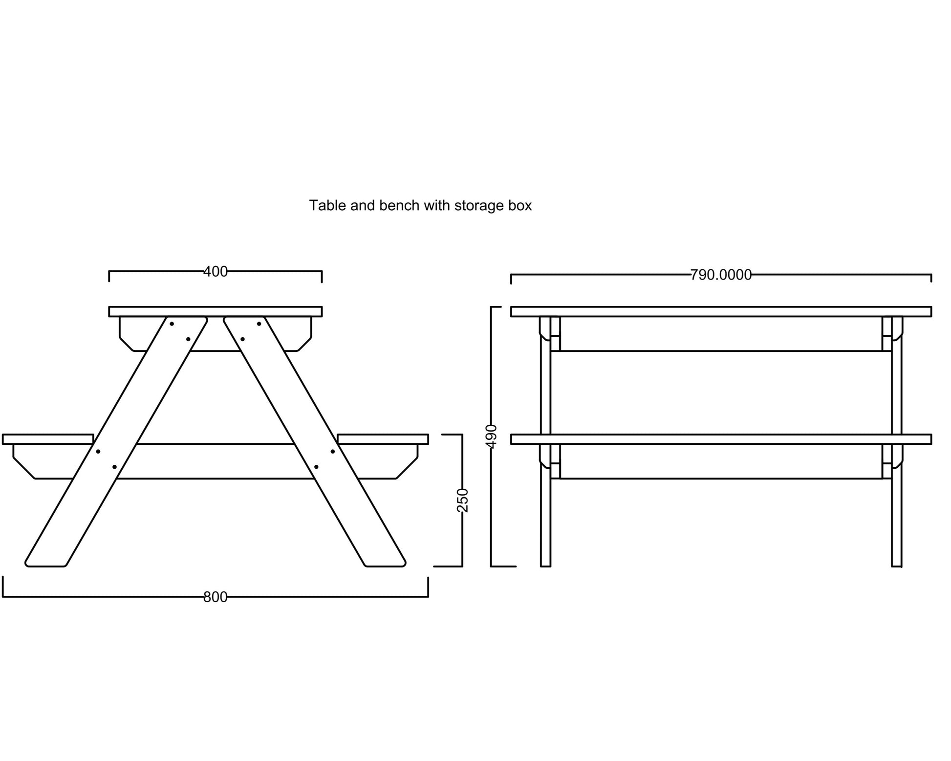 Table and Bench - Taimico