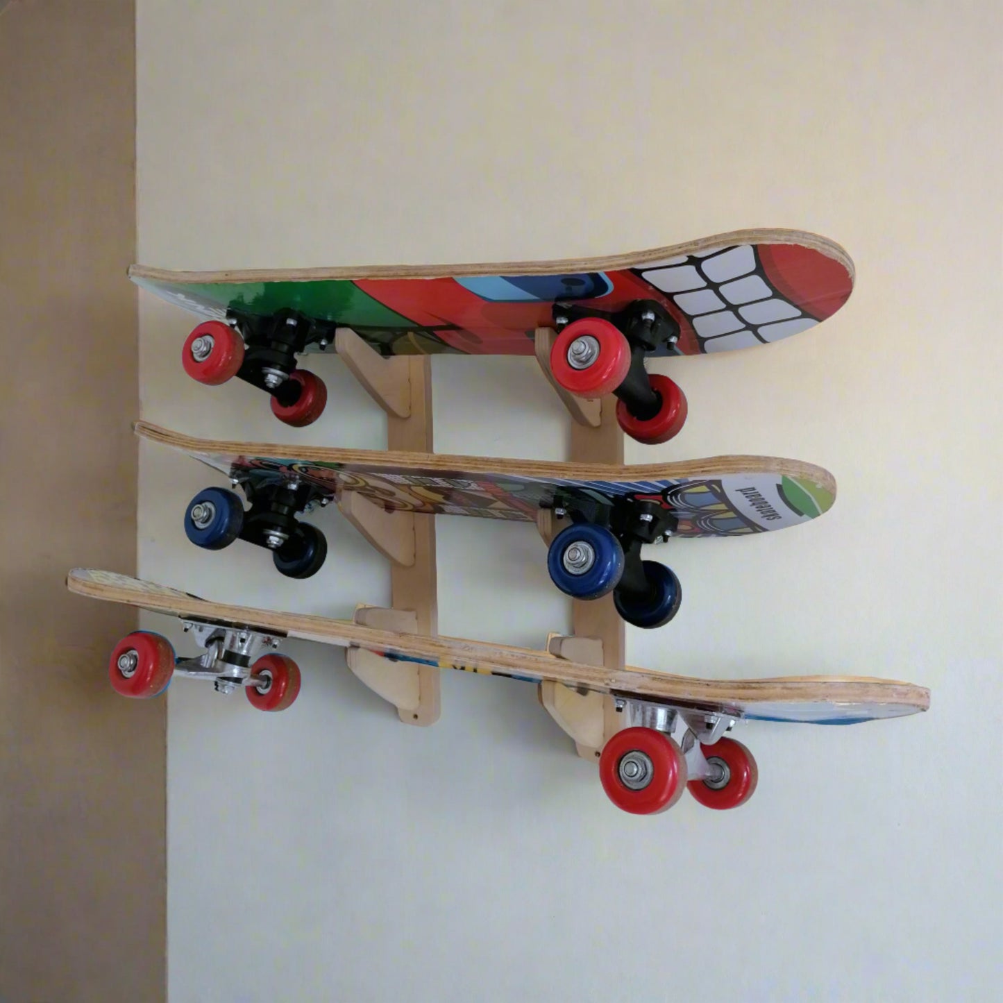 Skateboard Rack Three Hook - Taimico