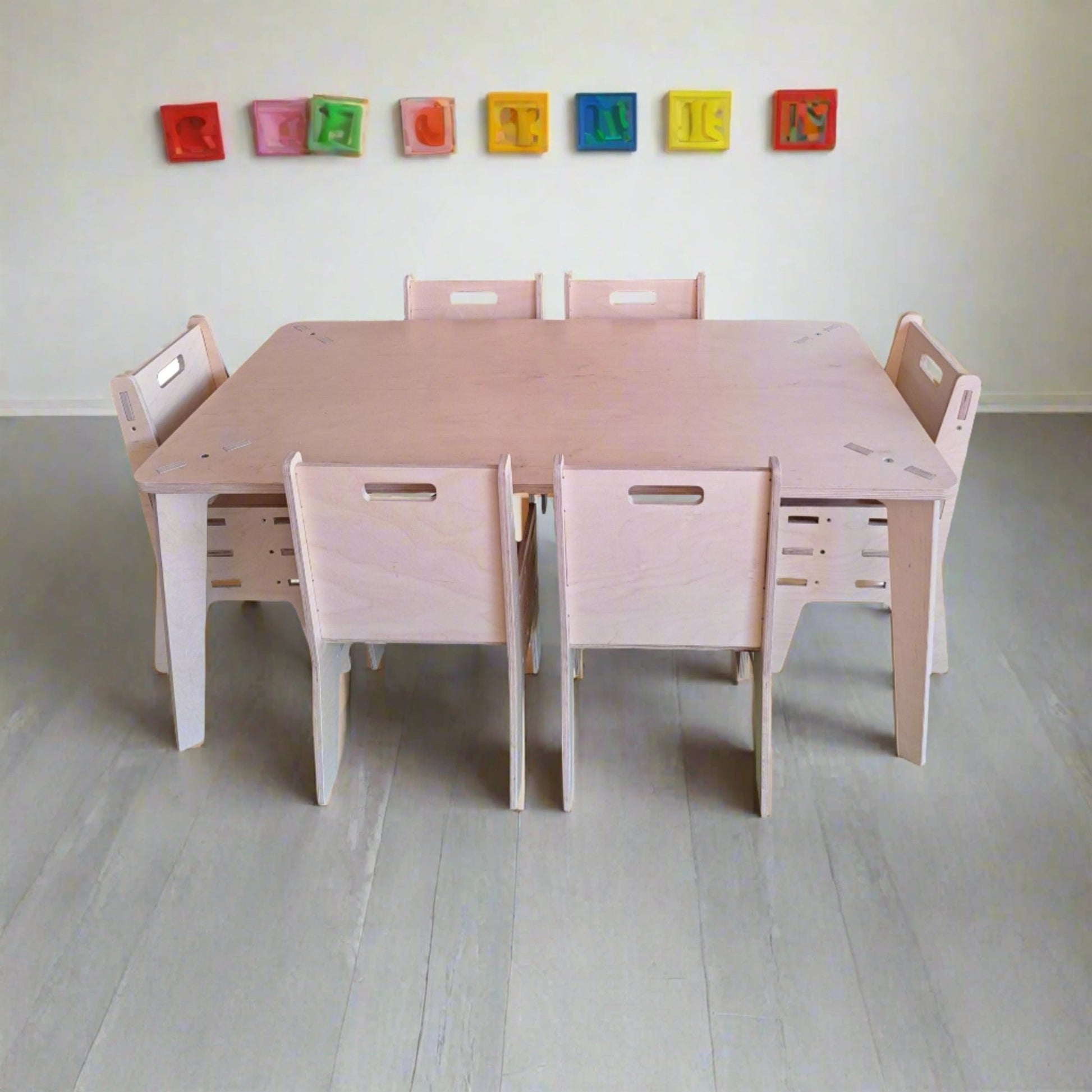 Adjustable Table and Chair Set for pre schoolers - Taimico